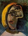 Tete Femme aux cheveux blondes Marie Therese Walter 1939 cubiste Pablo Picasso